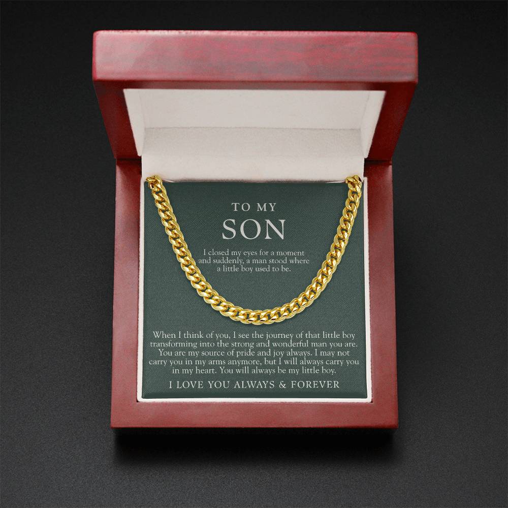 To My Son | I Closed My Eyes Forest Green