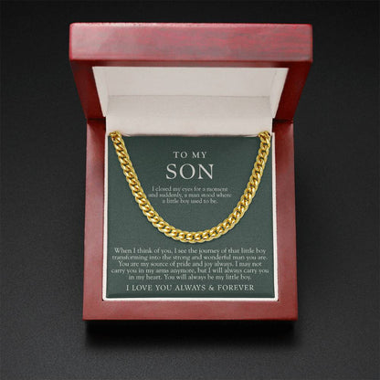 To My Son | I Closed My Eyes Forest Green
