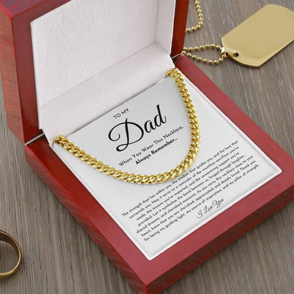 To My Dad Necklace