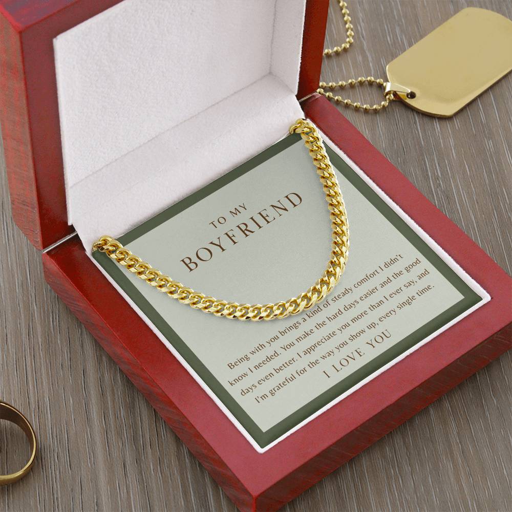 To My Boyfriend Necklace