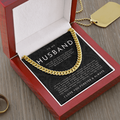 To My Husband Necklace From Wife