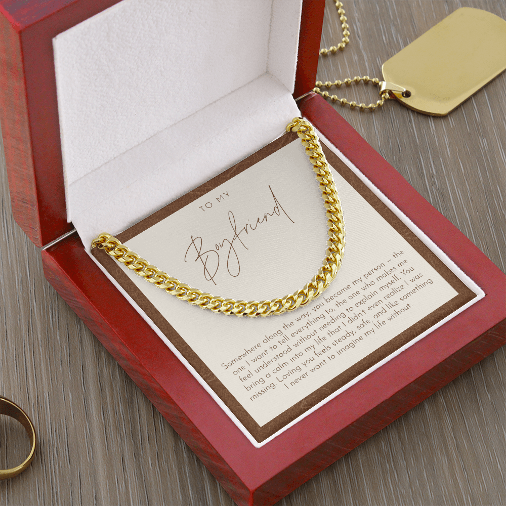 To My Boyfriend Necklace