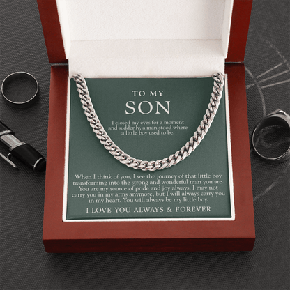 To My Son | I Closed My Eyes Forest Green