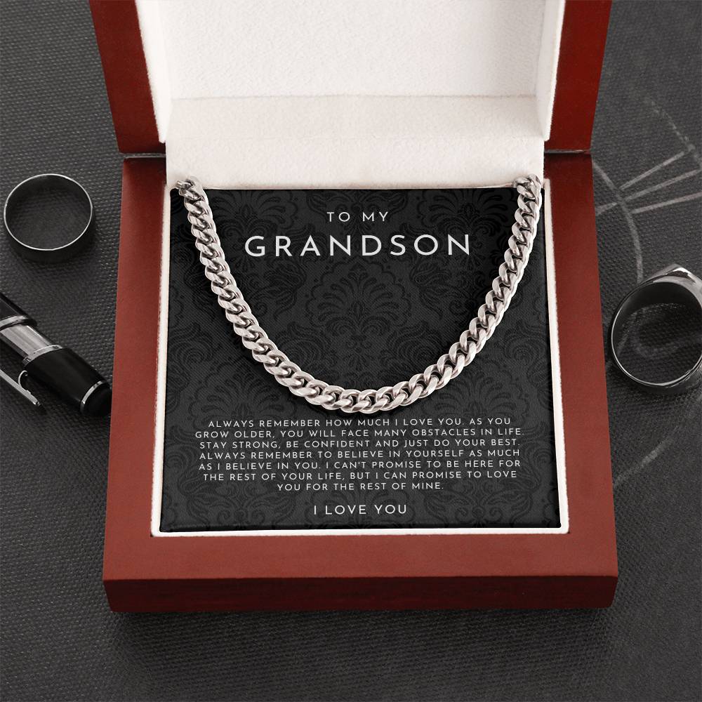 To My Grandson Necklace