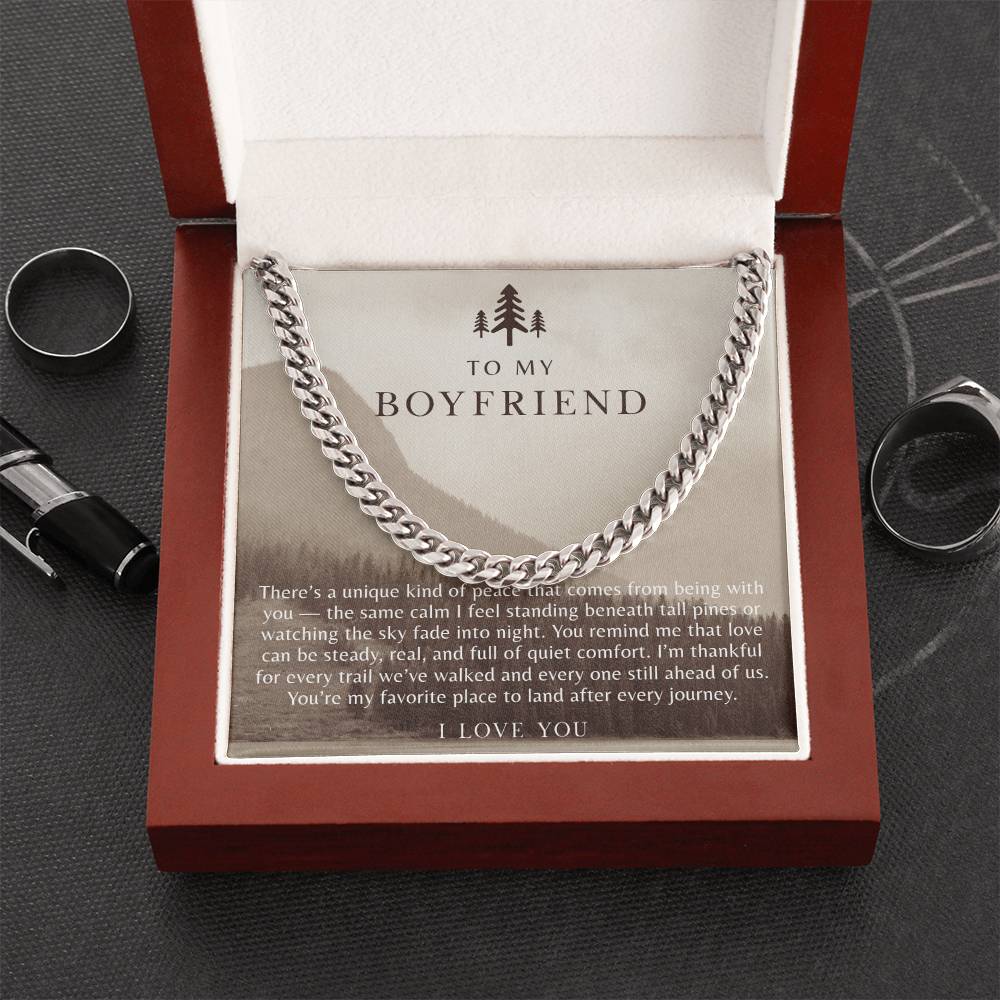 To My Boyfriend Necklace