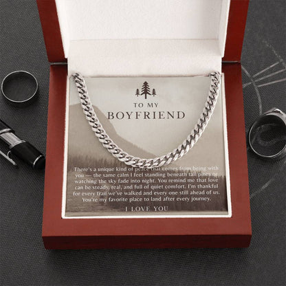 To My Boyfriend Necklace