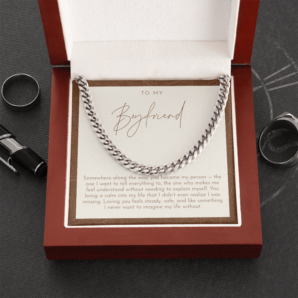 To My Boyfriend Necklace