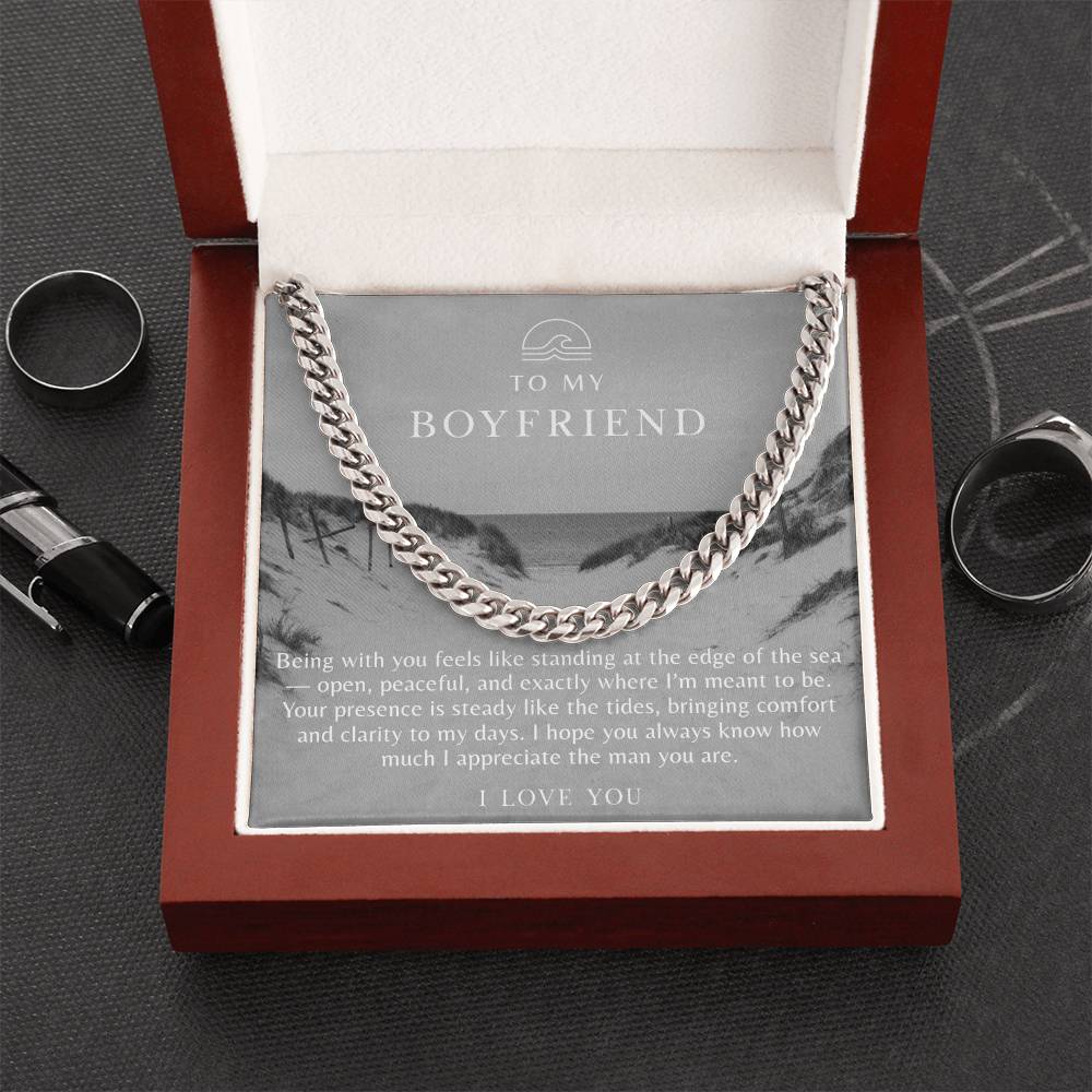 To My Boyfriend Necklace