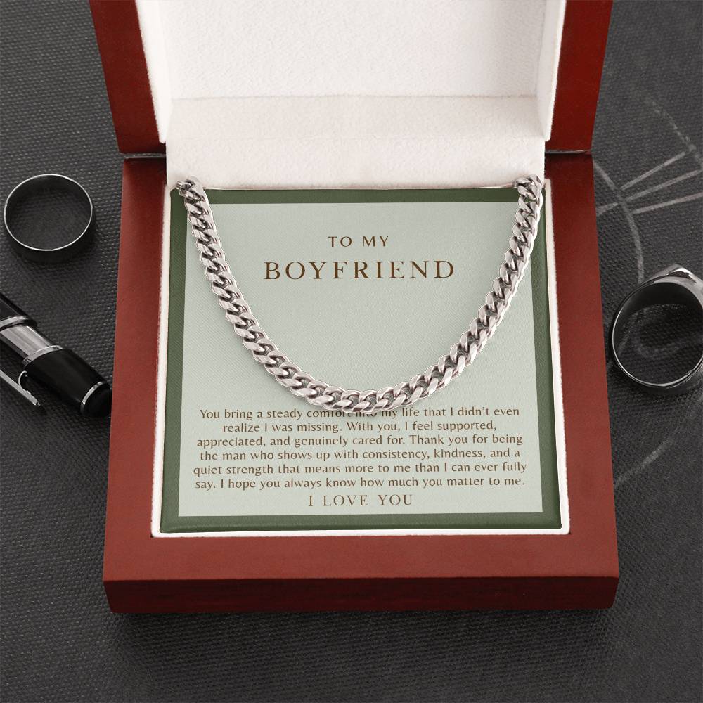 To My Boyfriend Necklace