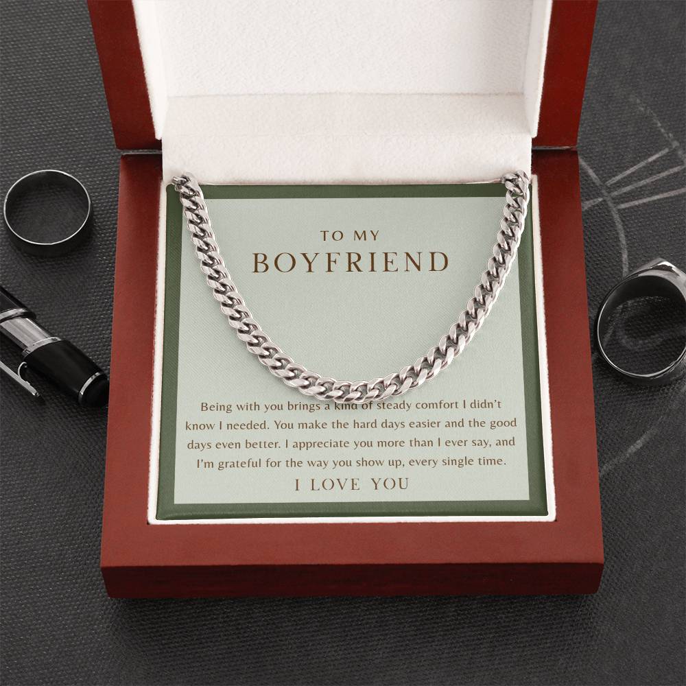 To My Boyfriend Necklace