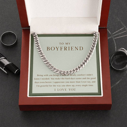 To My Boyfriend Necklace