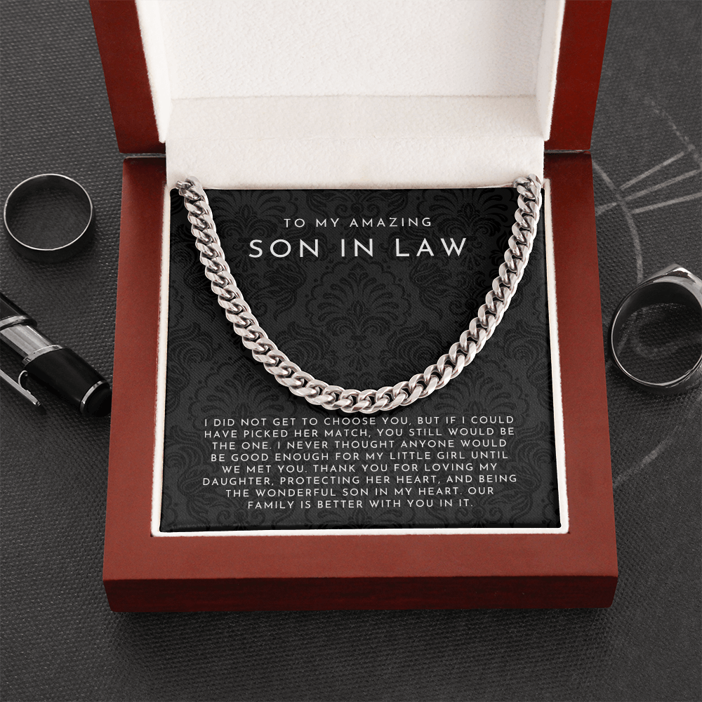 To My Amazing Son In Law Necklace