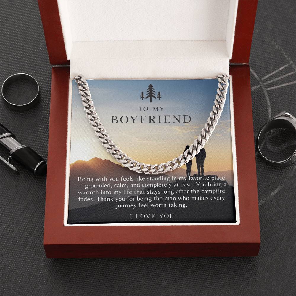 To My Boyfriend Necklace