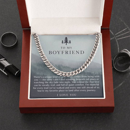 To My Boyfriend Necklace