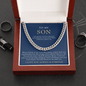 To My Son | Always My Little Boy Navy & Gold