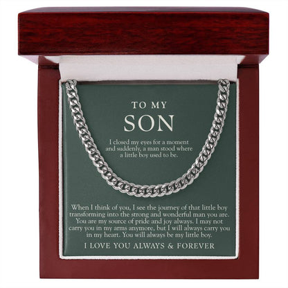 To My Son | I Closed My Eyes Forest Green