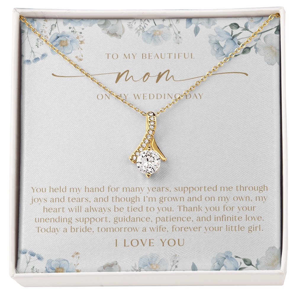 Mother of the Bride Necklace | Dusty Blue Floral