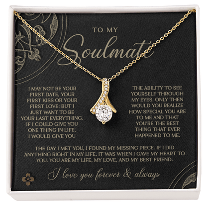 Gold & Black Forever Soulmate Necklace