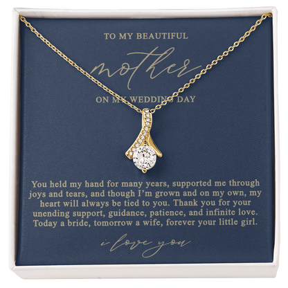 Mother of the Bride Necklace | Navy and Gold
