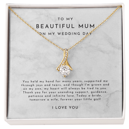 Mum Of The Bride Gift, Mum Wedding Necklace