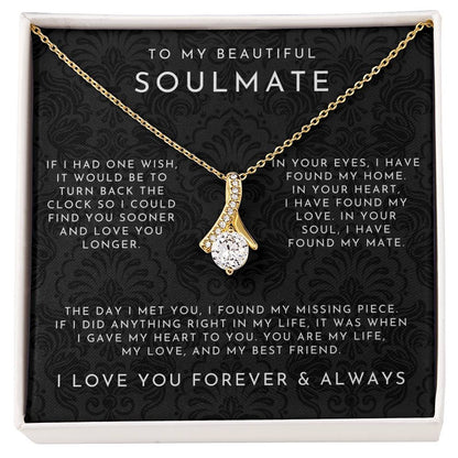 To My Beautiful Soulmate Necklace