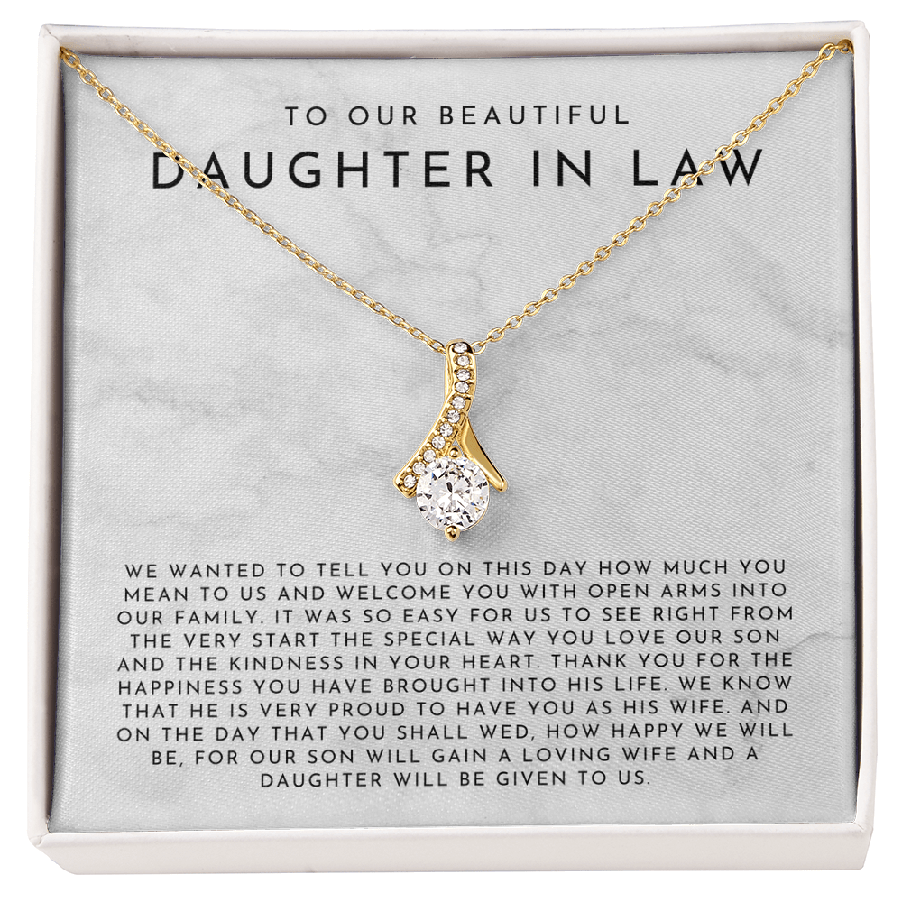 To Our Daughter In Law Wedding Gift