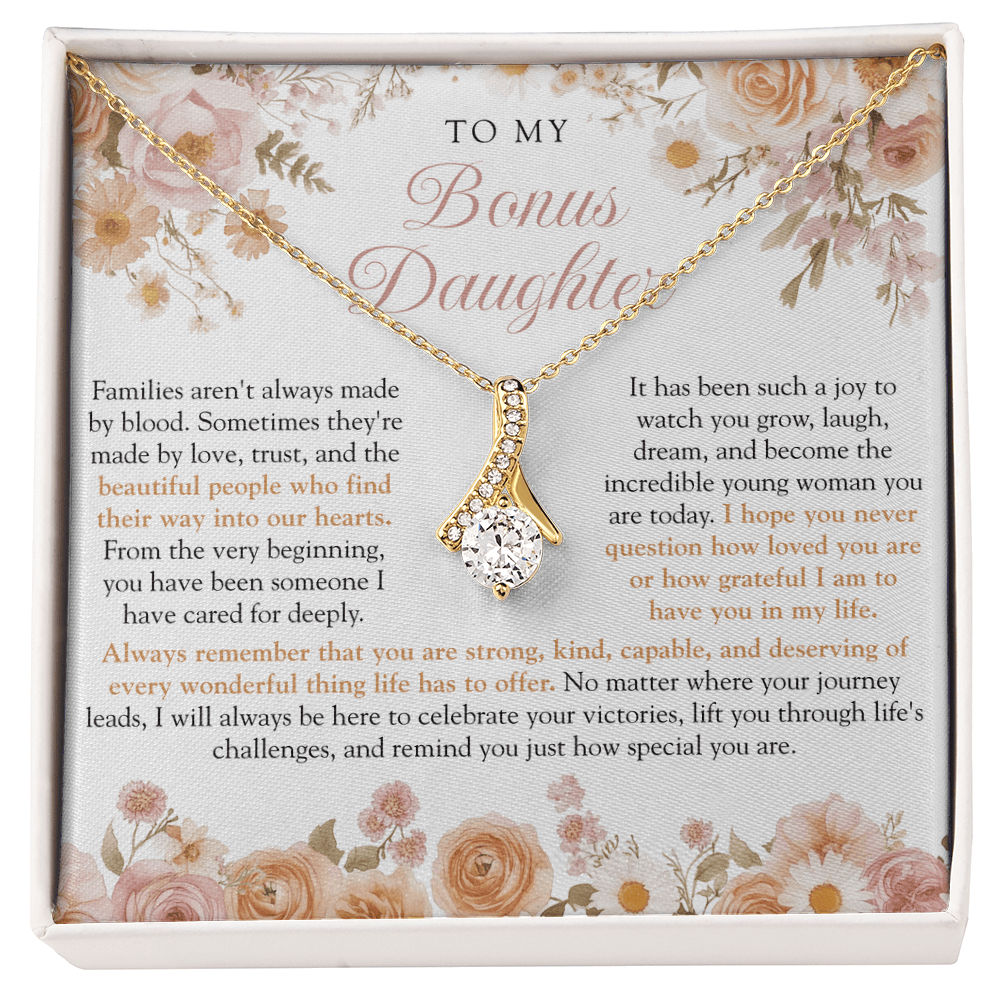 To My Bonus Daughter (Strong, Kind, & Capable) Boho Floral