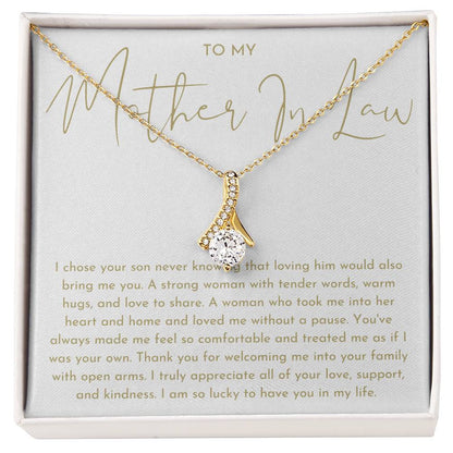 Mother In Law Gift (I Chose Your Son) Alluring Beauty Necklace - Heartfelt Collection