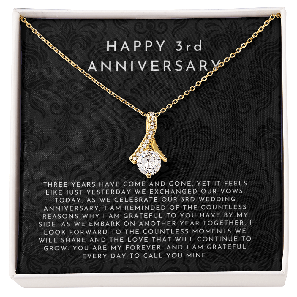 3 Year Anniversary Gift, 3rd Anniversary Gift For Wife