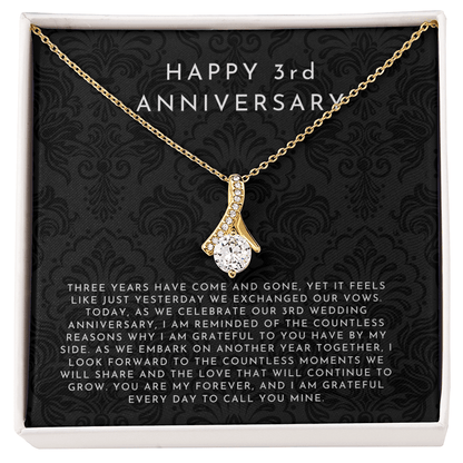 3 Year Anniversary Gift, 3rd Anniversary Gift For Wife