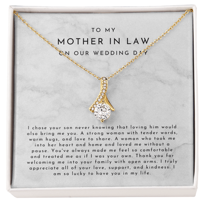 To My Mother In Law On Our Wedding Day Gift