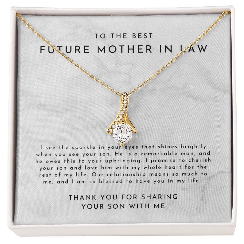 Mother In Law Gift (I See The Sparkle) Alluring Beauty Necklace - Timeless Marble Collection