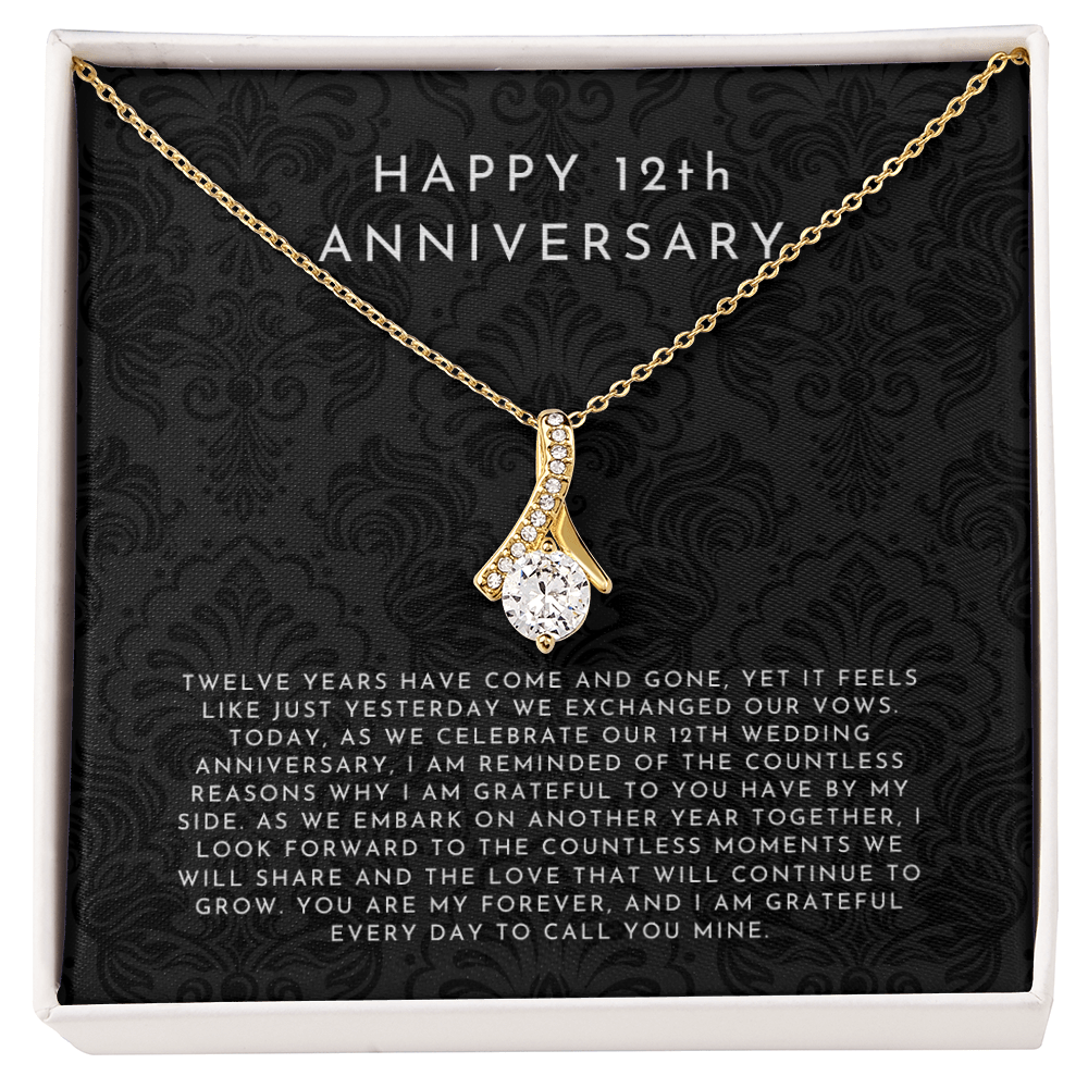 12 Year Anniversary Gift, 12th Anniversary Gift For Wife