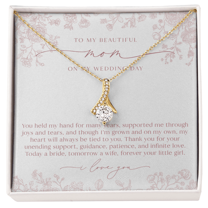 Mother of the Bride Necklace | Blush Chinoiserie Floral