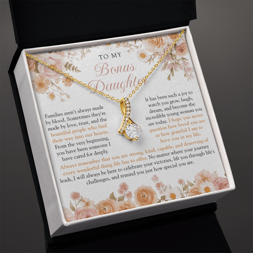 To My Bonus Daughter (Strong, Kind, & Capable) Boho Floral