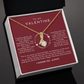 To My Valentine Necklace | Red Hearts