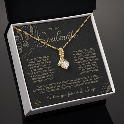 Gold & Black Forever Soulmate Necklace