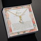 Mom Wedding Day Necklace | Forever Your Girl Peachy Floral