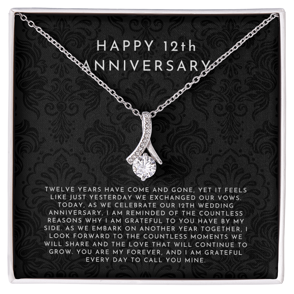 12 Year Anniversary Gift, 12th Anniversary Gift For Wife