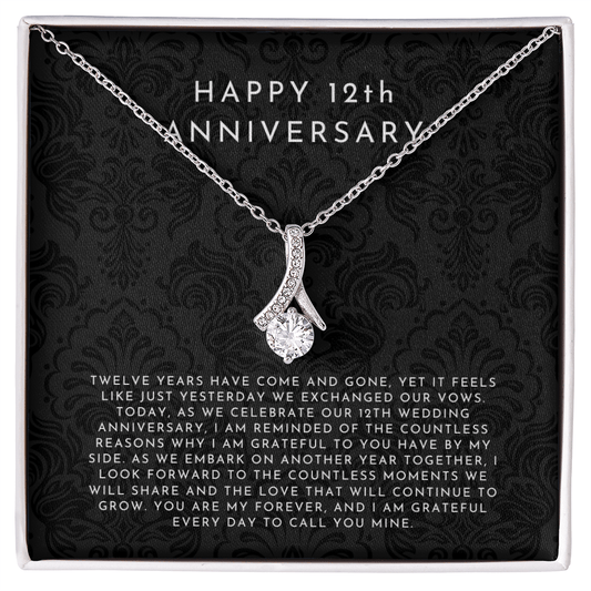 12 Year Anniversary Gift, 12th Anniversary Gift For Wife