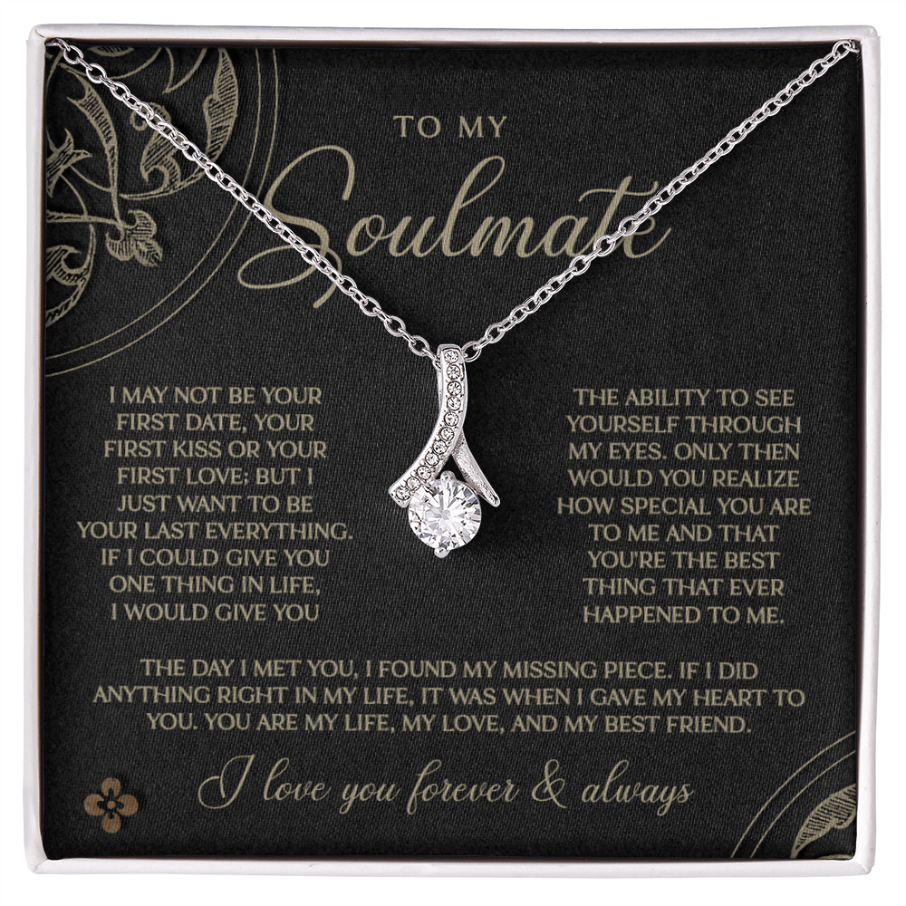 Gold & Black Forever Soulmate Necklace