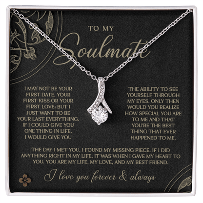 Gold & Black Forever Soulmate Necklace