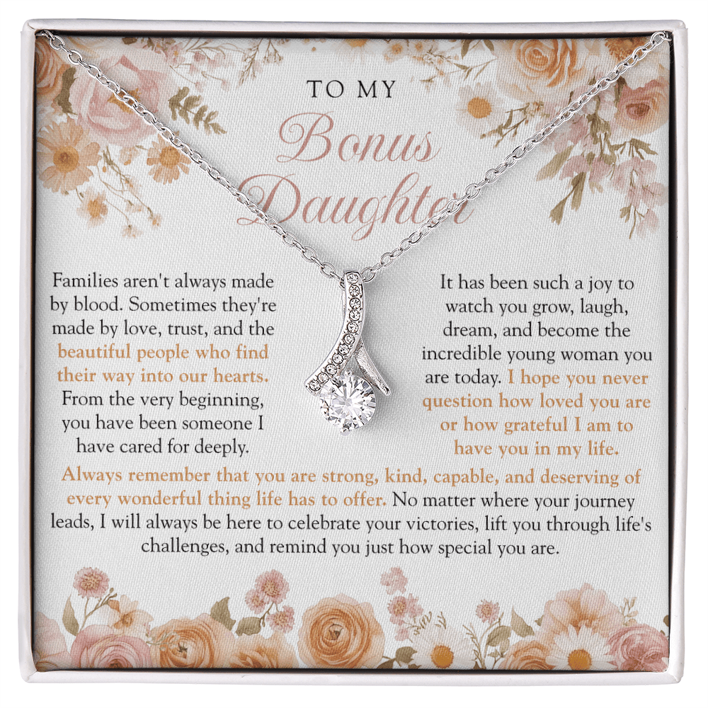 To My Bonus Daughter (Strong, Kind, & Capable) Boho Floral