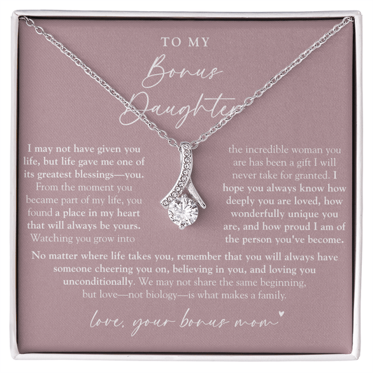 To My Bonus Daughter (A Place In My Heart) Mauve