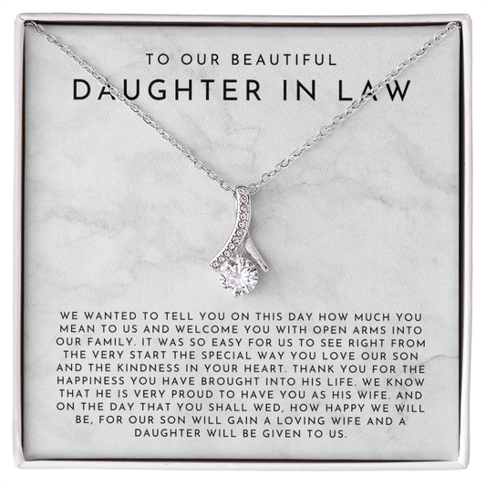 To Our Daughter In Law Wedding Gift