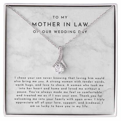To My Mother In Law On Our Wedding Day Gift