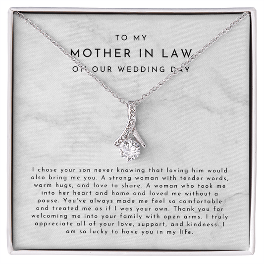 To My Mother In Law On Our Wedding Day Gift