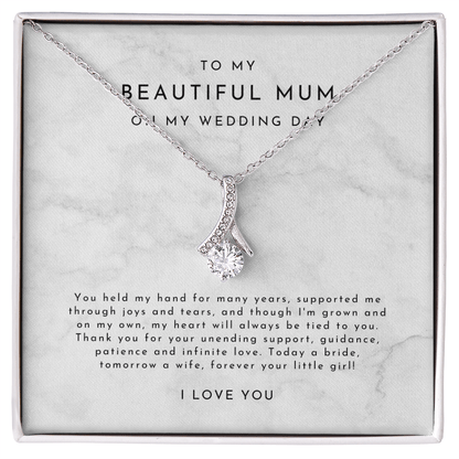 Mum Of The Bride Gift, Mum Wedding Necklace
