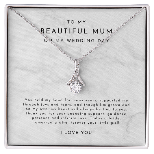 Mum Of The Bride Gift, Mum Wedding Necklace