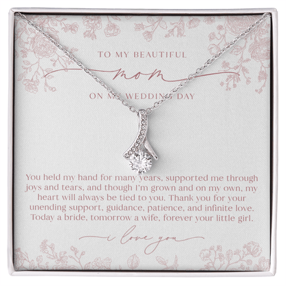 Mother of the Bride Necklace | Blush Chinoiserie Floral